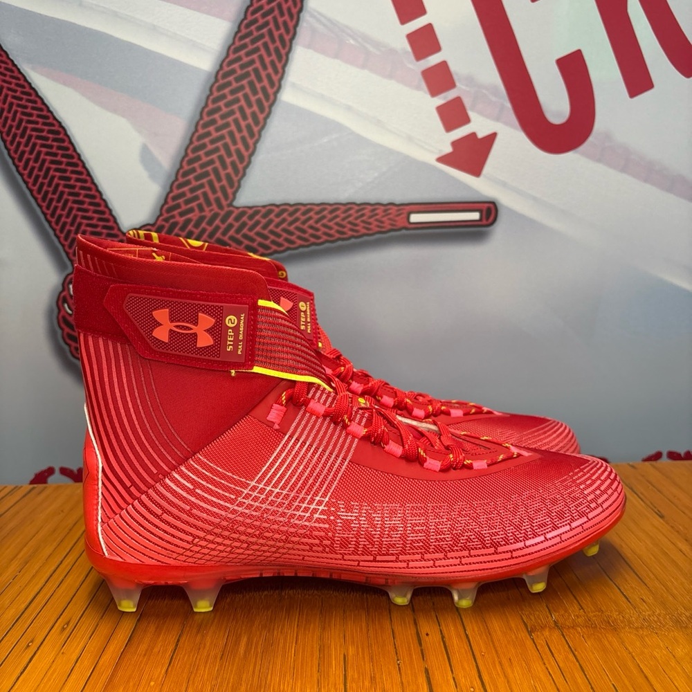 Under Armour Highlight MC Football Cleats Red Mens Size 13 NEW